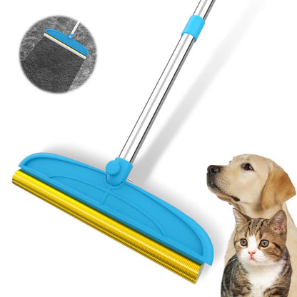 Adjustable Cat Hair Remover Brush - Effective Pet Hair Cleaning Tool for Carpets and Floors, Perfect Valentine's Day Gift!