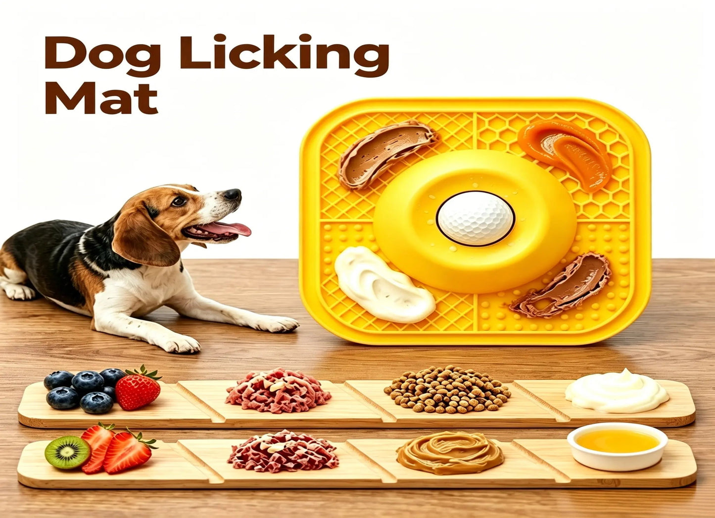 Dog Slow Feeder & Lick Mat Combo – Reduces Anxiety, Boredom & Fast Eating