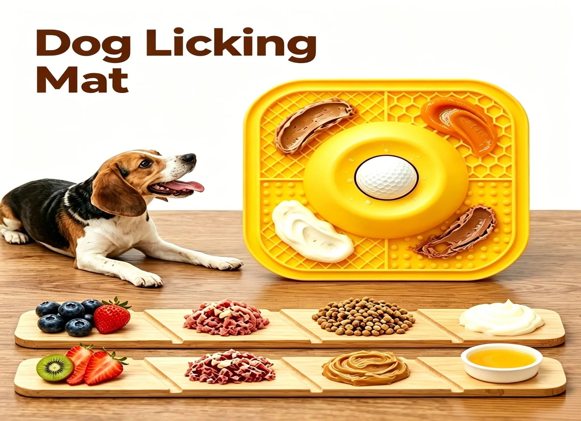 Dog Slow Feeder & Lick Mat Combo – Reduces Anxiety, Boredom & Fast Eating