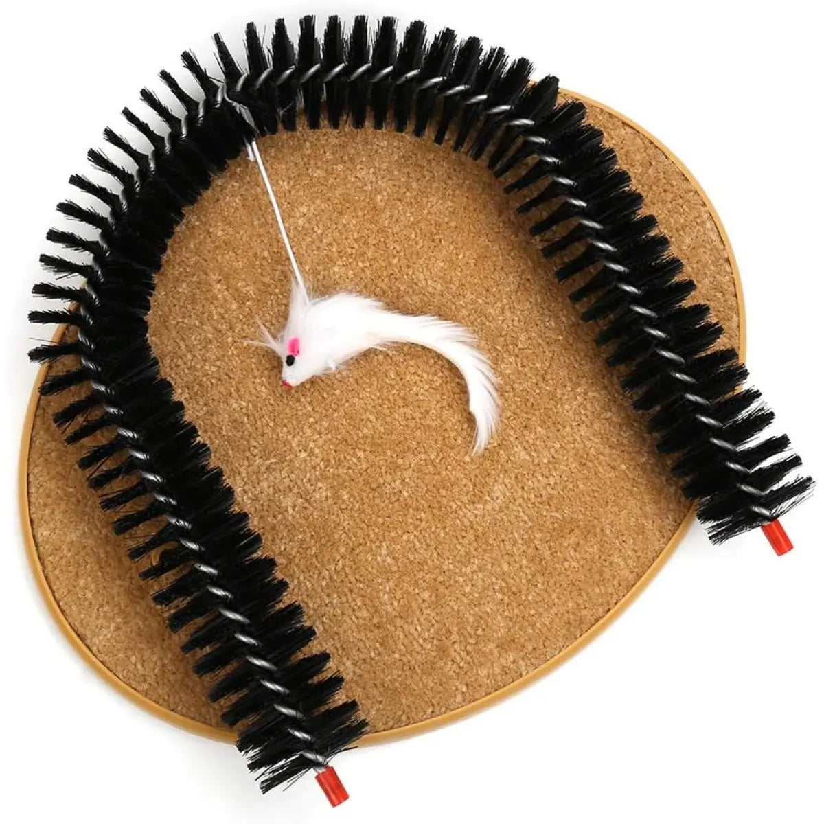 Ultimate Cat Self Grooming Arch with Massage Tips - Reduce Shedding & Stress, Easy to Install, Perfect Gift for Indoor Cats!