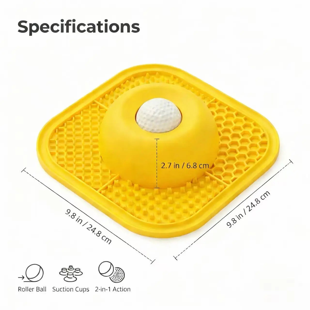 Dog Slow Feeder & Lick Mat Combo – Reduces Anxiety, Boredom & Fast Eating