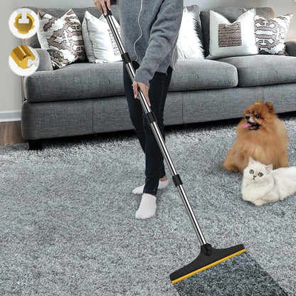 Adjustable Cat Hair Remover Brush - Effective Pet Hair Cleaning Tool for Carpets and Floors, Perfect Valentine's Day Gift!