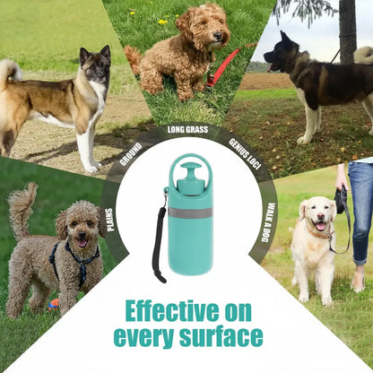 UFORU Portable Pet Poop Scooper with 6 Waste Bags – Essential Outdoor Pet Supplies for Easy Clean-Up
