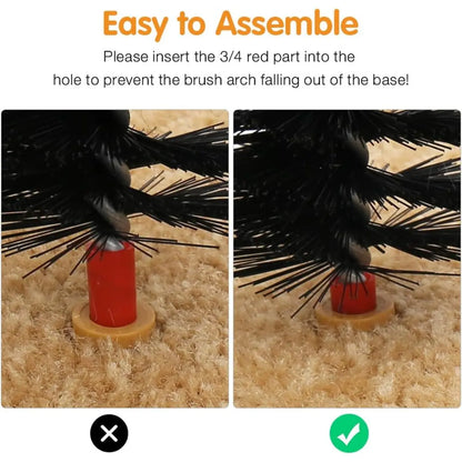 Ultimate Cat Self Grooming Arch with Massage Tips - Reduce Shedding & Stress, Easy to Install, Perfect Gift for Indoor Cats!