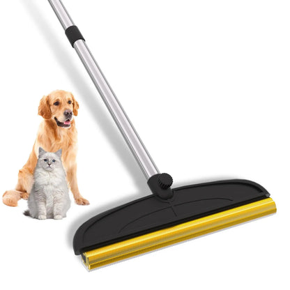 Adjustable Cat Hair Remover Brush - Effective Pet Hair Cleaning Tool for Carpets and Floors, Perfect Valentine's Day Gift!