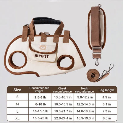 Hipipet Multi-Function Dog Backpack Leash - Portable, Breathable, Hands-Free Carrier with Air Mesh Design for Outdoor Adventures
