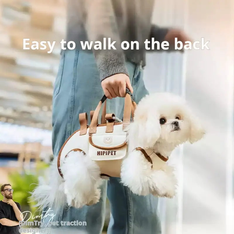 Hipipet Multi-Function Dog Backpack Leash - Portable, Breathable, Hands-Free Carrier with Air Mesh Design for Outdoor Adventures