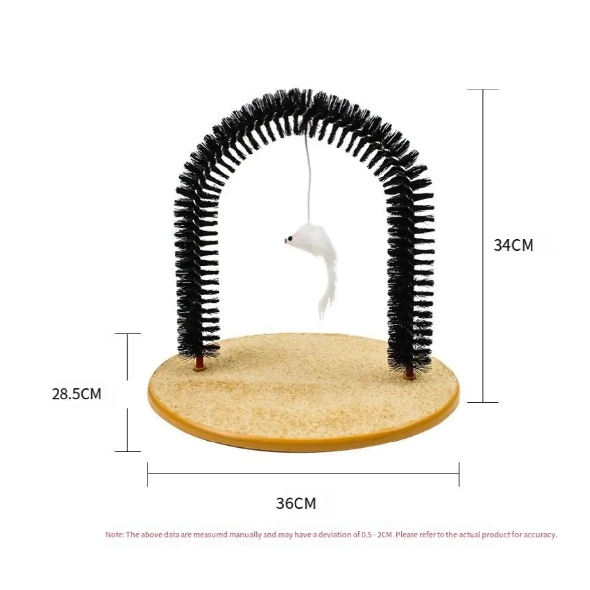 Ultimate Cat Self Grooming Arch with Massage Tips - Reduce Shedding & Stress, Easy to Install, Perfect Gift for Indoor Cats!