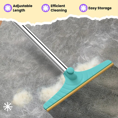 Adjustable Cat Hair Remover Brush - Effective Pet Hair Cleaning Tool for Carpets and Floors, Perfect Valentine's Day Gift!