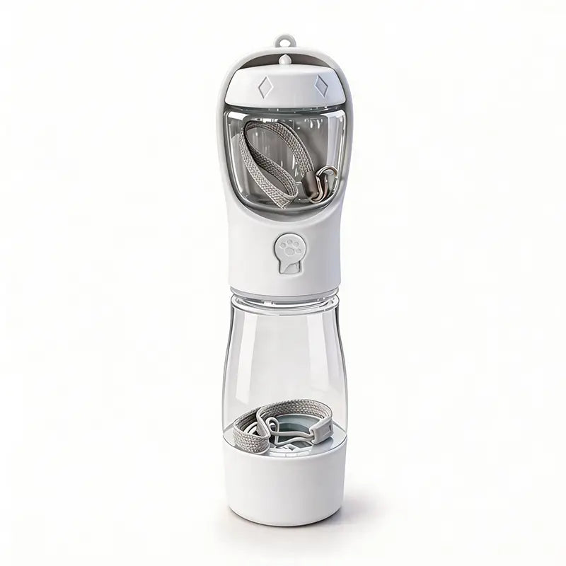 Ultimate 3-in-1 Pet Water Bottle - 20 Oz Leak Proof Travel Companion with Poop Bag Dispenser for Dogs - Perfect for Hiking & Outdoor Adventures!