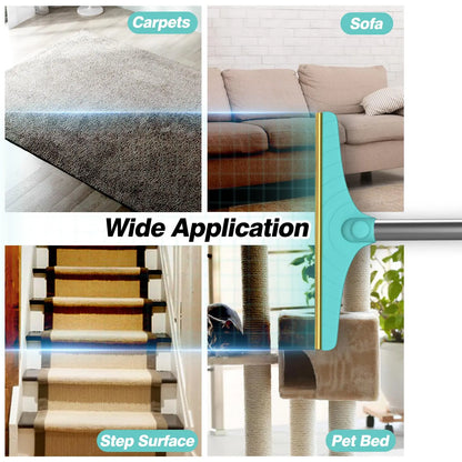 Adjustable Cat Hair Remover Brush - Effective Pet Hair Cleaning Tool for Carpets and Floors, Perfect Valentine's Day Gift!