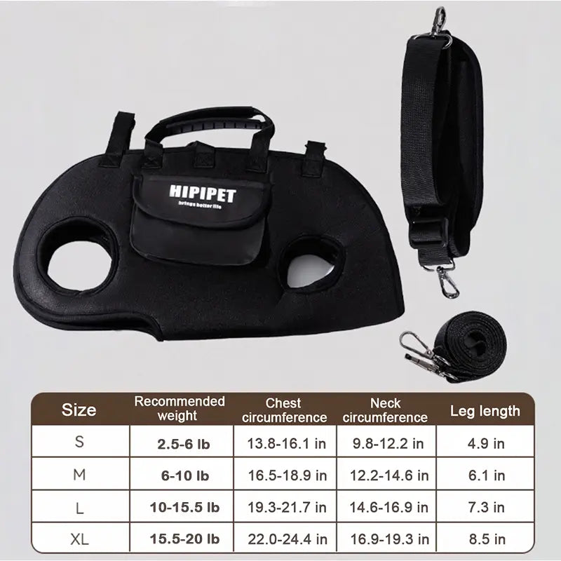 Hipipet Multi-Function Dog Backpack Leash - Portable, Breathable, Hands-Free Carrier with Air Mesh Design for Outdoor Adventures